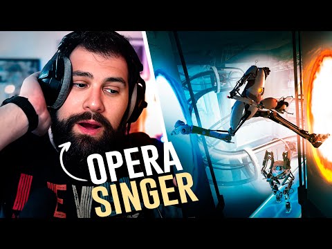 Opera Singer Reacts to the Portal 2 Opera Song: Cara Mia Addio