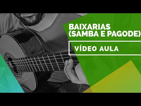 Vídeo Aula de como fazer  Baixarias no violão de 6 cordas (quadrado de Fá maior)
