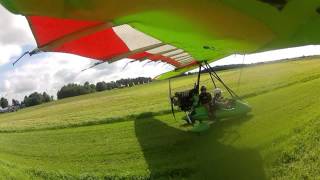 preview picture of video 'Jumps from the hang glider'