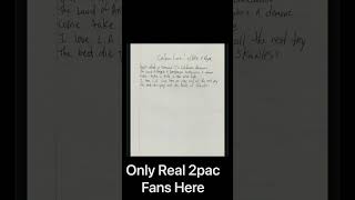 2pac's OG pen &amp; pad