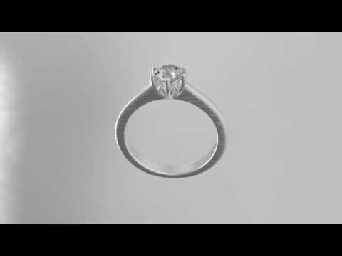 SOLITAIRE DIAMOND ENGAGEMENT RING R849
