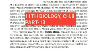 Class 11 biology, Ch.8,Part-13||Nucleus & Microbodies||Study with Farru