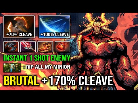 How to 1 Shot Anything on Your Path +170% Great Cleave Brutal Hit Like a Truck Pro Sven Dota 2