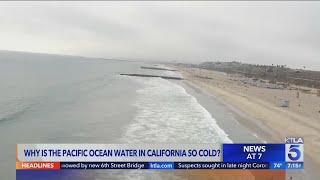 What keeps CA ocean water so cold?