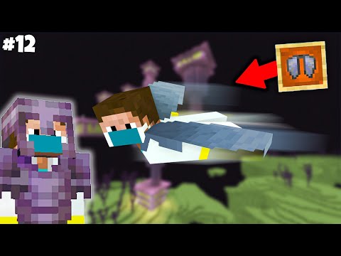 I Defeated EnderDragon To Get ELYTRA In Minecraft | Mcaddon Survival Series #12