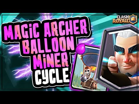 SUPER FAST MAGIC ARCHER, MINER, BALLOON CYCLE DECK | Clash Royale