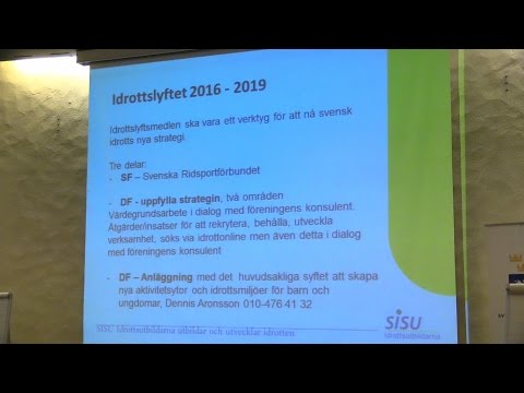 Bengt Palmér om "Idrottslyftet".