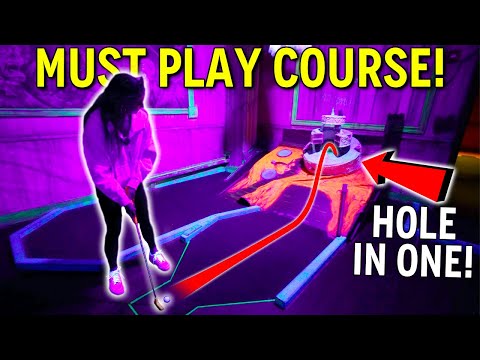 Elisha's New FAVORITE Mini Golf Course! - IT BLEW US AWAY!