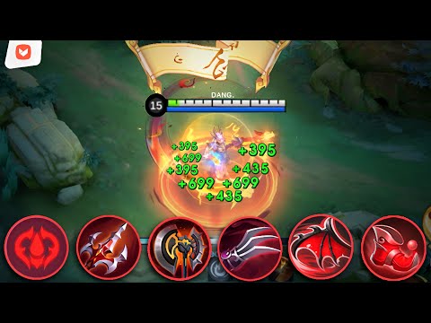 CLINT RED BUILD SPELLVAMP HACK BUILD AND EMBLEM FOR 2025!😱😈 (LIFESTEAL HACK💀) CLINT BEST BUILD 2025!