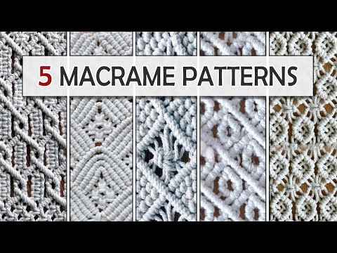 Macrame ABC pattern sample 17