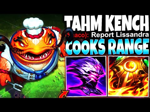 RANGE TOP LANE? My Immortal TAHM KENCH Season 13 Build WILL COOK IT EASY 🔥 LoL Top Tahm s13 Gameplay