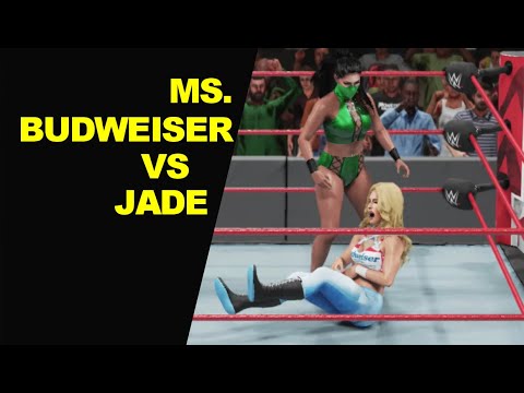 WWE 2K19 Jade vs Ms. Budwieser - Iron Woman