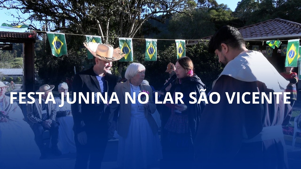 Festa junina aquece o coração dos idosos no Lar São Vicente