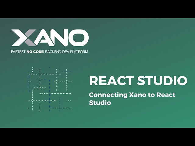 React Studio + Xano: building a restaurants app