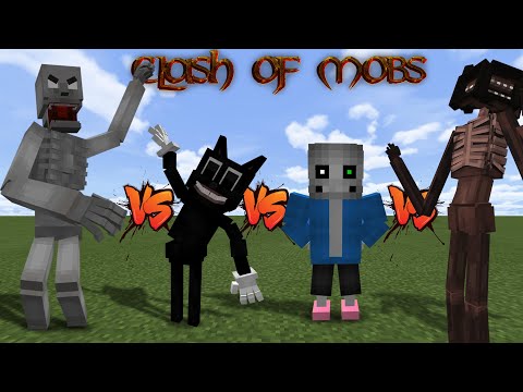 SCP-096 vs. CARTOON CAT vs. SANS vs. SIREN HEAD!