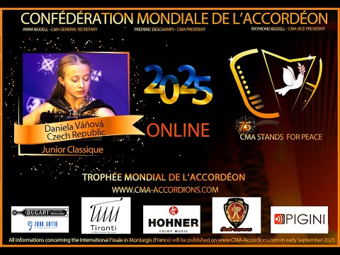 Category - Junior classic - round 1, Daniela Váňová, Czech republic, www.cma-accordions.com