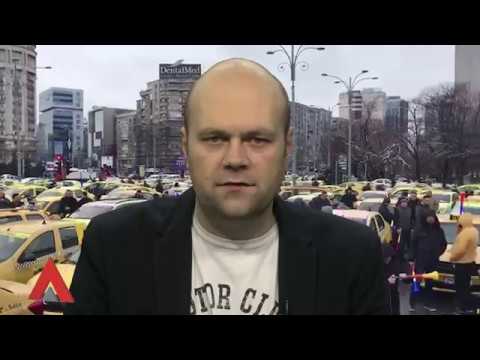 Stiri Mediafax 13 Februarie - Protest al taximetriștilor în Capitală