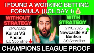 The BETTING Formula That WORKS - (PROOF IN UCL DAY 1 🔥)