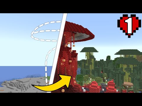 Creating a CUSTOM BIOME in Survival Minecraft!