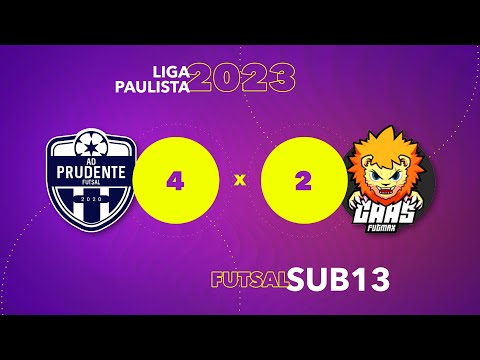 AD Prudente 4 x 2 Caas Futmax - Liga Paulista 2023 - sub13 - 17/09/2023