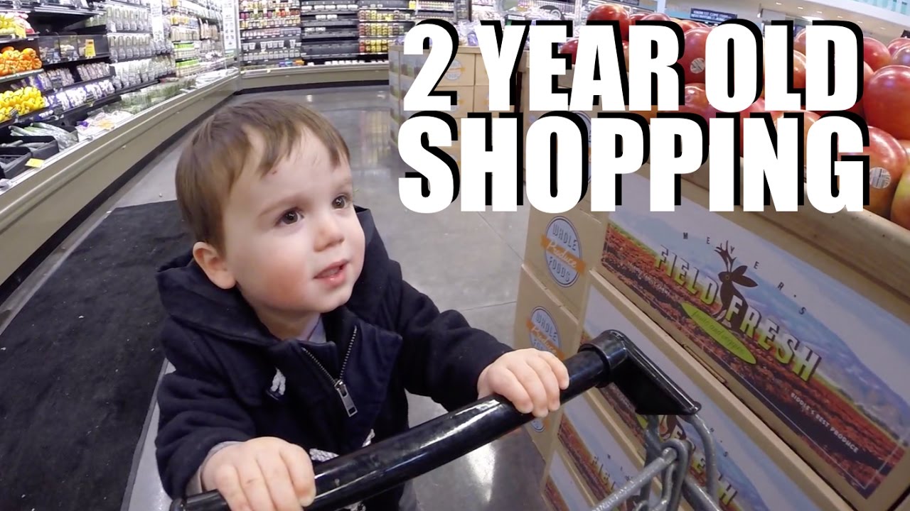 2 Year Old Shopping at Whole Foods