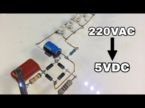 220VAC to 5VDC Circuit | How to Convert