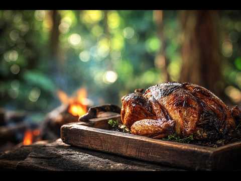 🦃 Ultimate Turkey Recipe in Forest Shelter