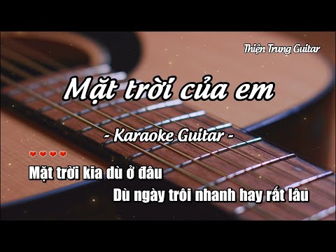 Karaoke Mặt trời của em - Guitar Solo Beat | Thiện Trung Guitar