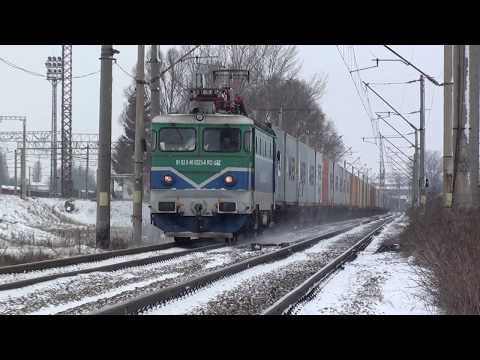 Tren de marfa UNICOM cu ~1000t padure NET pentru export de la Schweighofer cu EA223 - 14.01.2018