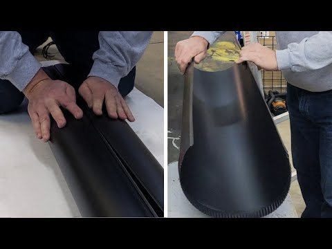 Assemble Snap-Together Split Stove Pipe