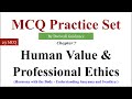 9| Human value mcq | Universal human values mcq questions | human values and ethics | aktu, aicte,