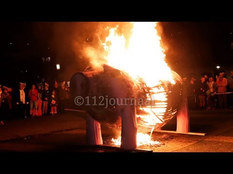 #112journaal  Knoerisverbranding 2020 in Uden, carnaval is weer ten einde