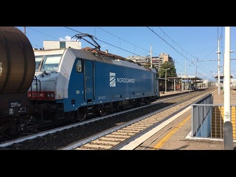 E.483-103 + CARRI CISTERNA E TRAMOGGE TRANSITO STAZIONE DI MILANO G. P.