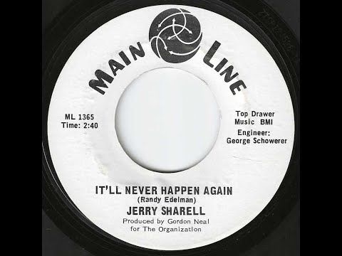 Jerry Sharell "It'll Never Happen Again" 1967 Cleveland OH Soul Dancer 45 RPM