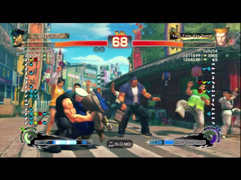 JohnryHenson (M.Bison) Vs bylly54 (Guile) SSF4 AE Ranked Matches - PSN