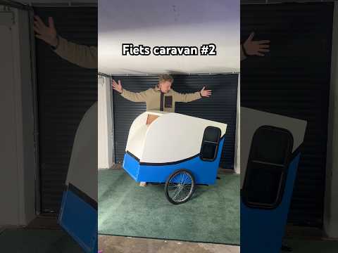 Zo bouw je een caravan voor achter de fiets 😍 zou jij zoiets willen hebben? #diy #caravan #camper