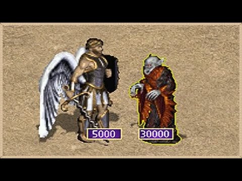 Heroes 3 - 5000 ARCHANGELS vs 30 000 VAMPIRE LORDS