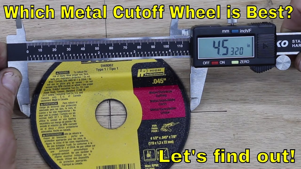 Best Metal Cutoff Wheel Brand (6 Brands Tested)?  Let's find out!