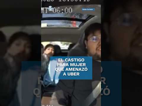 ¿Cómo se castiga una denuncia falsa? Mujer que amenaza a Uber es exhibida #shorts












