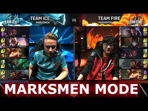 Team Ice vs Team Fire Marksmen Mode | LoL All-Star Event 2016 Day 1 | ICE vs FIRE ADC