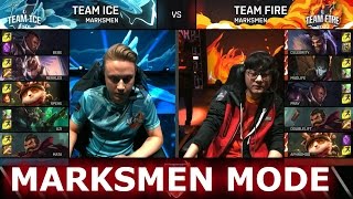 Team Ice vs Team Fire Marksmen Mode | LoL All-Star Event 2016 Day 1 | ICE vs FIRE ADC
