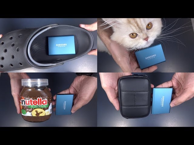 Vídeo relacionado con Samsung T5 500 GB USB 3.1 Gen 2 (10 Gbps, Type-C) External Solid State Drive (Portable SSD) Alluring Blue (MU-PA500B)