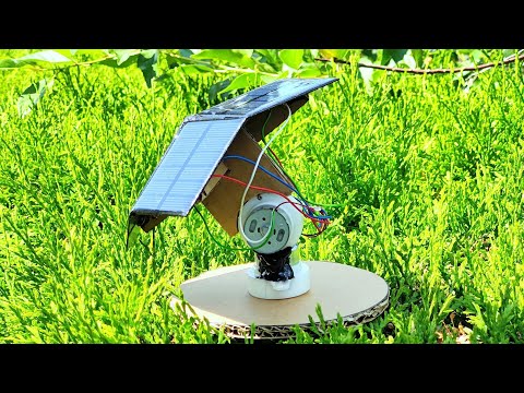 How to make a Super simple Dual Axis Solar Tracker without Any Chip DIY (4K)