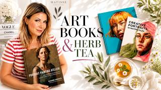 My Favourite Way to Slow Down | Art Books & Calming Herb Tea Recipe(!) VLOG 🌼 #chill