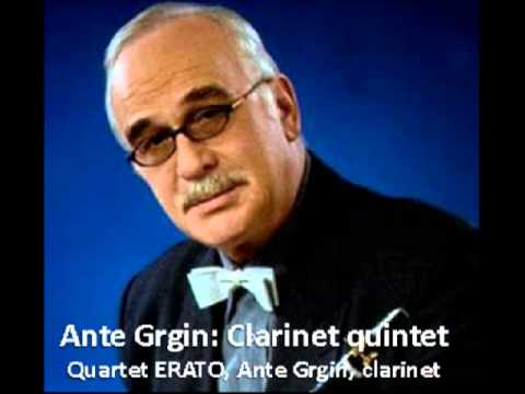 Ante Grgin: Clarinet quintet I movement