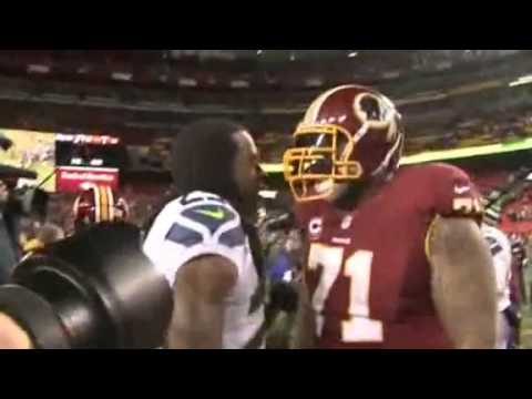 Trent williams Hits Richard Sherman in the Face