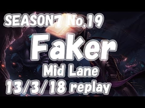 SKT T1 Faker Lucian vs Victor replay KR LOL Challenger