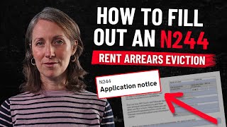 How to fill out form N244 to stop eviction for rent arrears | Shelter