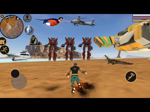 Vegas Crime Simulator (Vegas Hero Fight Red Robot Car) Vegas Hero Fly on Las Vegas - HD