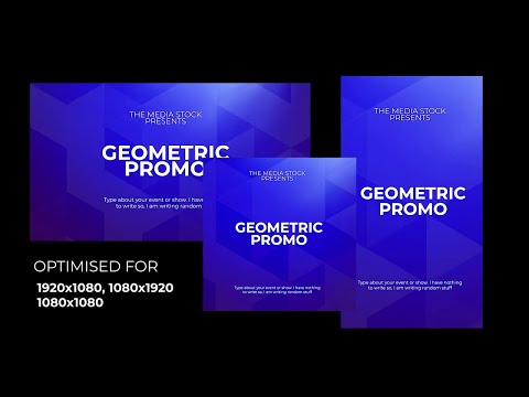 Geometric Promo: Final Cut Pro X template